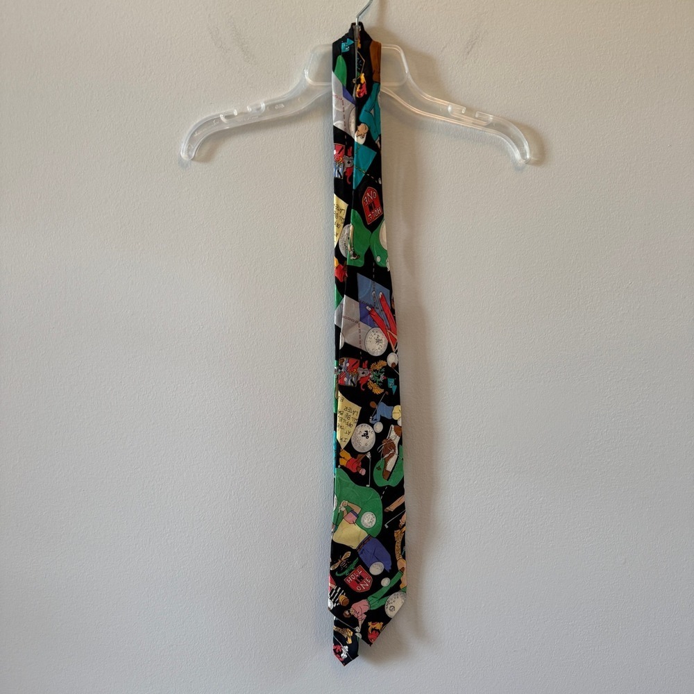 ⛳️ Nicole Miller 90s 100% Silk Golf Tie ⛳️
